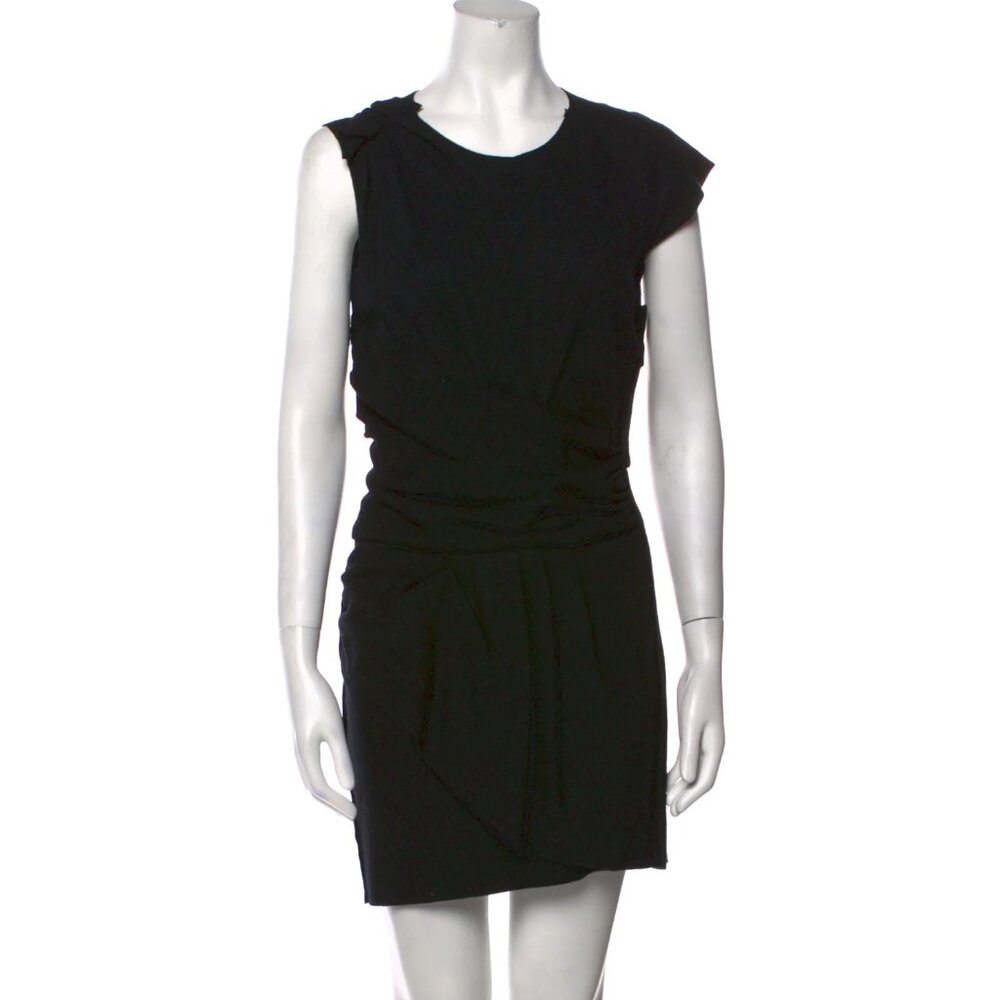Étoile Isabel Marant Black Wool Asymmetrical Dress